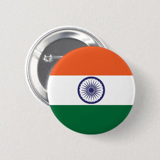 Indische Flagge Button (Vorne & Hinten)