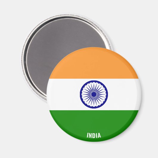 Indische Flagge Charming Patriotic Magnet (Vorderseite/Rückseite)