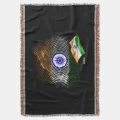 Indische Flagge Decke (Vorderseite Vertikal)