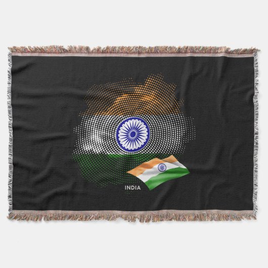 Indische Flagge Decke (Vorderseite)