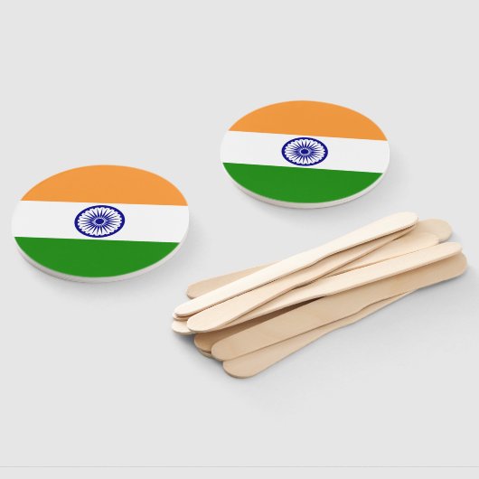 Indische Flagge Fächer (Non-assembled)