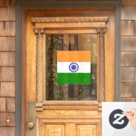 Indische Flagge Fensteraufkleber