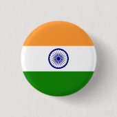 Indische Flagge, Flagge Indiens Button (Vorderseite)