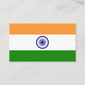 Indische Flagge, Flagge Indiens Visitenkarte (Vorderseite)