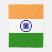 Indische Flagge Fleecedecke (Vorderseite)