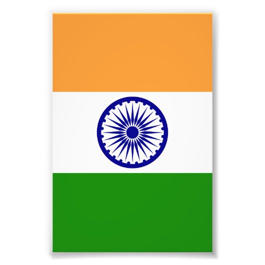 Indische Flagge Fotodruck (Vorne)
