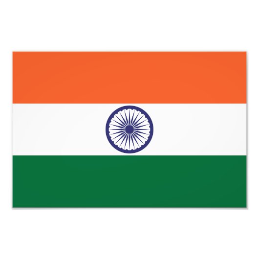 Indische Flagge Fotodruck (Vorne)