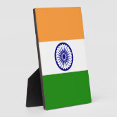 Indische Flagge Fotoplatte (Seite)
