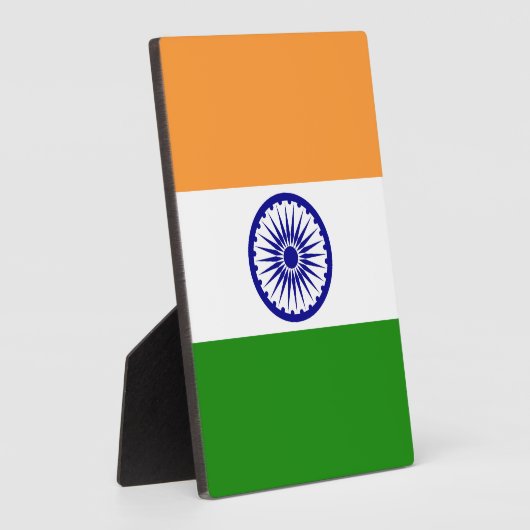 Indische Flagge Fotoplatte (Seite)