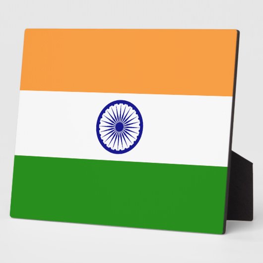 Indische Flagge Fotoplatte (Seite)