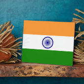 Indische Flagge Fotoplatte (Seite)