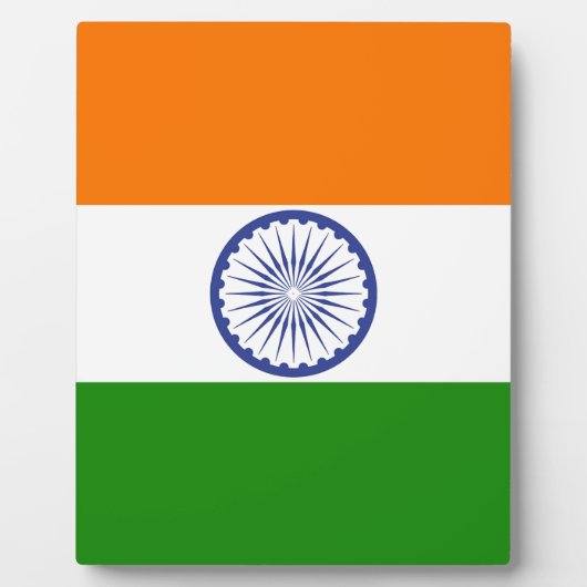 Indische Flagge Fotoplatte (Vorderseite)