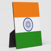 Indische Flagge Fotoplatte (Seite)