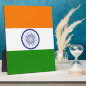 Indische Flagge Fotoplatte (Seite)
