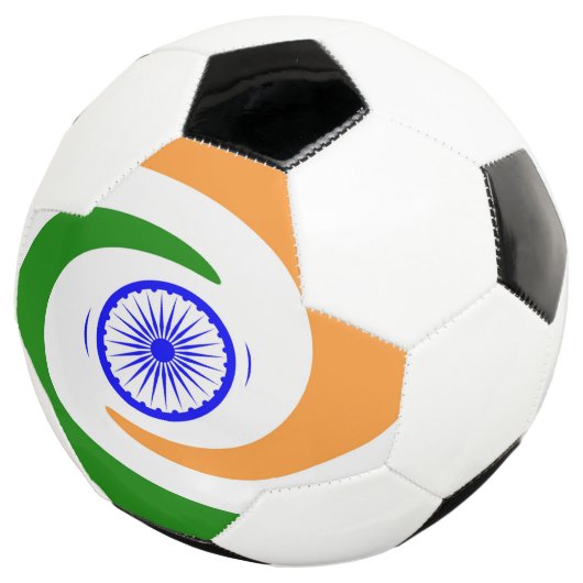 Indische Flagge Fußball (Dreiviertel)