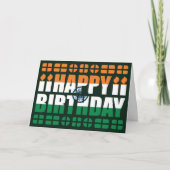 Indische Flagge Geburtskarte Karte (Vorderseite)