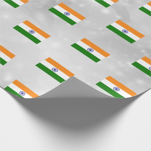 Indische Flagge Geschenkpapier (Ecke)