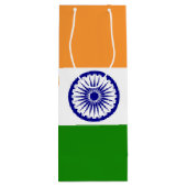 Indische Flagge Geschenktüte Für Weinflaschen (Rückseite)