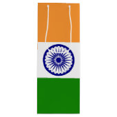 Indische Flagge Geschenktüte Für Weinflaschen (Vorderseite)