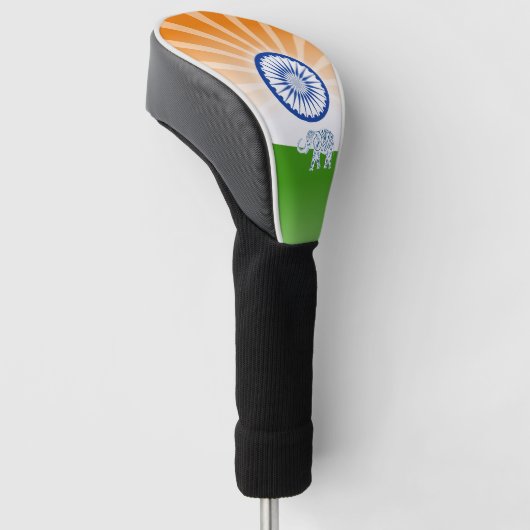 Indische Flagge Golf Headcover (angewinkelt)