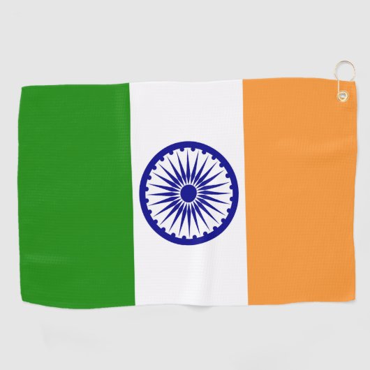 Indische Flagge Golfhandtuch (Horizontal)