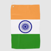 Indische Flagge Golfhandtuch (Vorderseite)