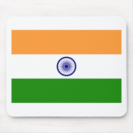 Indische Flagge - Hochwertiges Bild Mousepad (Vorne)