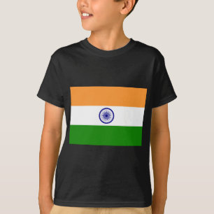 Indische Flagge - Hochwertiges Bild T-Shirt