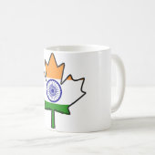 Indische Flagge in den kanadischen Kaffeetasse (VorderseiteRechts)