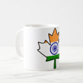 Indische Flagge in den kanadischen Kaffeetasse (Vorderseite Links)