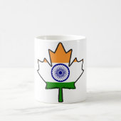 Indische Flagge in den kanadischen Kaffeetasse (Mittel)