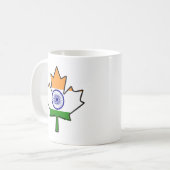 Indische Flagge in den kanadischen Kaffeetasse (Vorderseite Links)