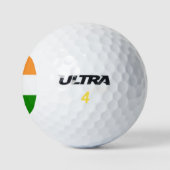 Indische Flagge (Indien) (Südasien) (Bharat) Golfball (Logo)