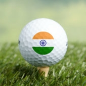 Indische Flagge (Indien) (Südasien) (Bharat) Golfball (Insitu T-Shirt)
