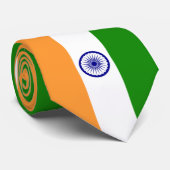 Indische Flagge (Indien) (Südasien) (Bharat) Krawatte (Gerollt)