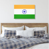 Indische Flagge (Indien) (Südasien) (Bharat) Leinwanddruck (Insitu (Schlafzimmer))