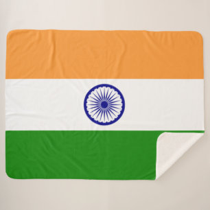 Indische Flagge (Indien) (Südasien) (Bharat) Sherpadecke
