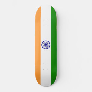 Indische Flagge (Indien) (Südasien) (Bharat) Skateboard