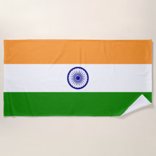 Indische Flagge (Indien) (Südasien) (Bharat) Strandtuch