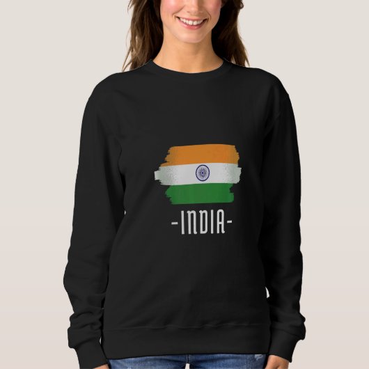 Indische Flagge Indien Sweatshirt (Vorderseite)