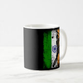Indische Flagge Indischer Cricket Jersey Fan Playe Kaffeetasse (VorderseiteRechts)