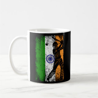 Indische Flagge Indischer Cricket Jersey Fan Playe Kaffeetasse
