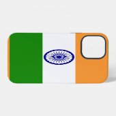 Indische Flagge iPhone Hülle (Rückseite (Horizontal))