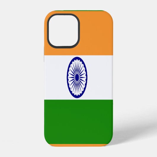 Indische Flagge iPhone Hülle (Rückseite)