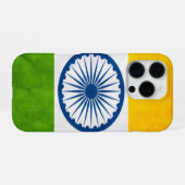 Indische Flagge iPhone Hülle (Rückseite (Horizontal))
