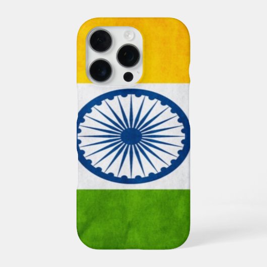 Indische Flagge iPhone Hülle (Rückseite)