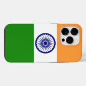 Indische Flagge iPhone Hülle (Rückseite (Horizontal))