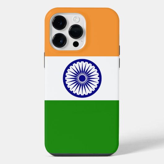Indische Flagge iPhone Hülle (Rückseite)