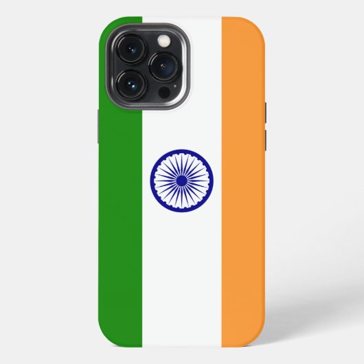 Indische Flagge iPhone Hülle (Rückseite)