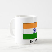 Indische Flagge Kaffeetasse (Vorderseite Links)